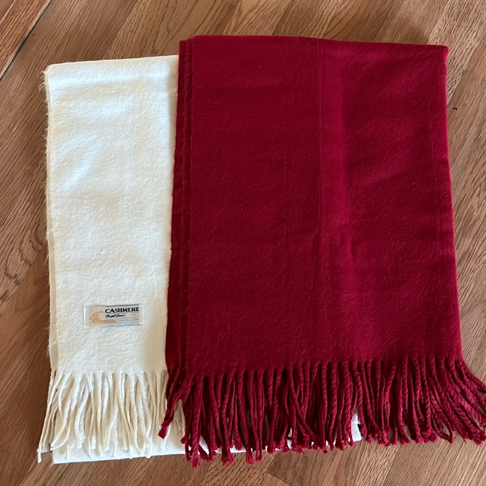 Royal Rossi 100% Cashmere Scarves Shawls Set of 2